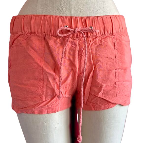 Womens Shorts Size Medium Orange Lightweight Outdoors Hiking Summer Sporty Beach - Picture 1 of 8